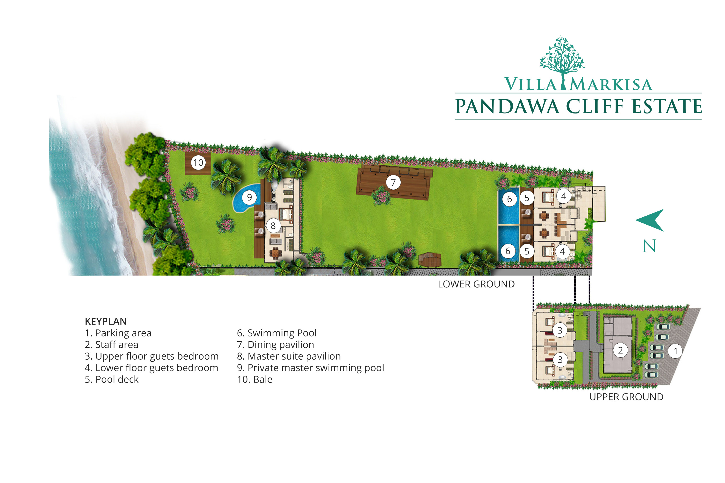 Pandawa Cliff Estate - Villa Markisa - Floorplan